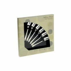 Arthur Price Classic Dubarry Set of 6 Stainless Steel Pastry Forks - Elegant Cutlery for Desserts